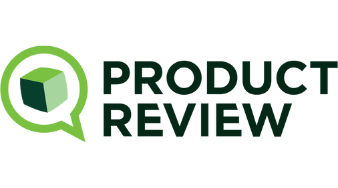 Product review coloured logo