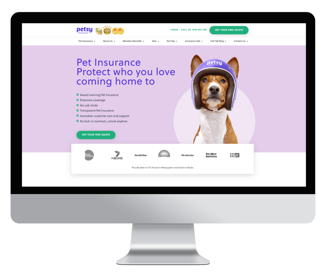Petsy pet insurance provider - compare pet insurance with furbaby